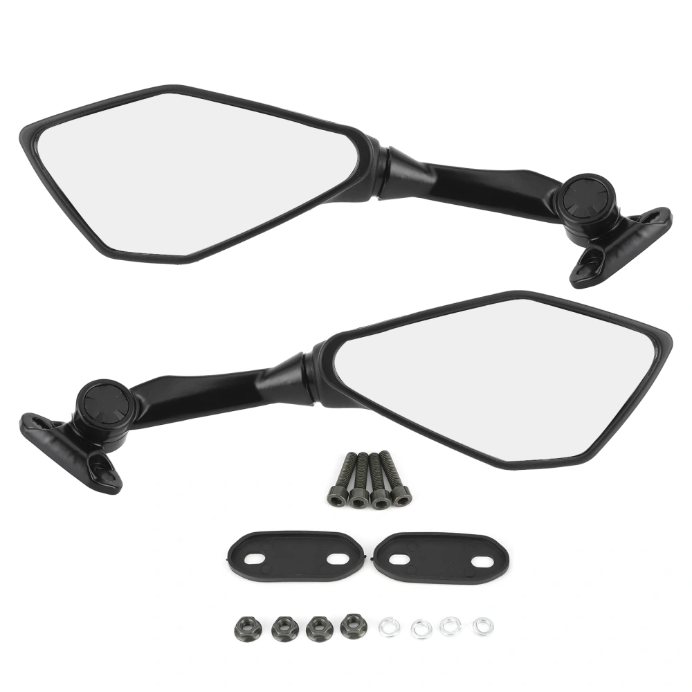 Pair Motorcycle Rearview Mirrors with Mounting Accessory Fit for Honda CBR900 CBR919 CBR929 CBR954