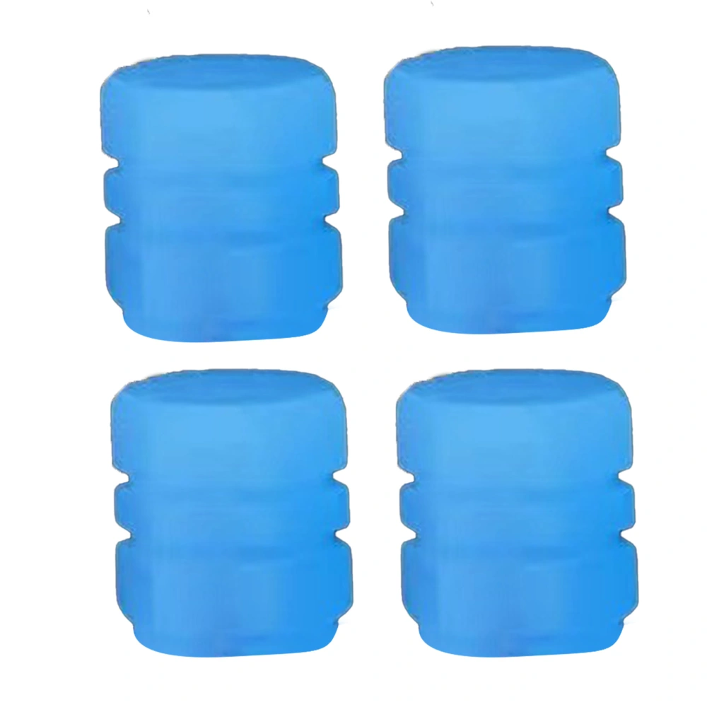 4 Pcs Air Nozzle Luminous Valve Core Cover ABS 0.8cm Inner Diameter 1.6cm Height Tire Flaring Valve Stem Caps