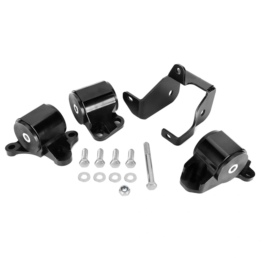 Aluminum B & D Series Engine Motor Mounts Bracket Kit Fit for Honda civic 1996-2000 Black