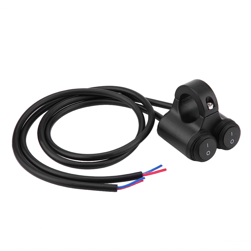 22mm Universal Motorcycle Handlebar Headlight Brake Fog Lights Horn Dual Button Switch Model B