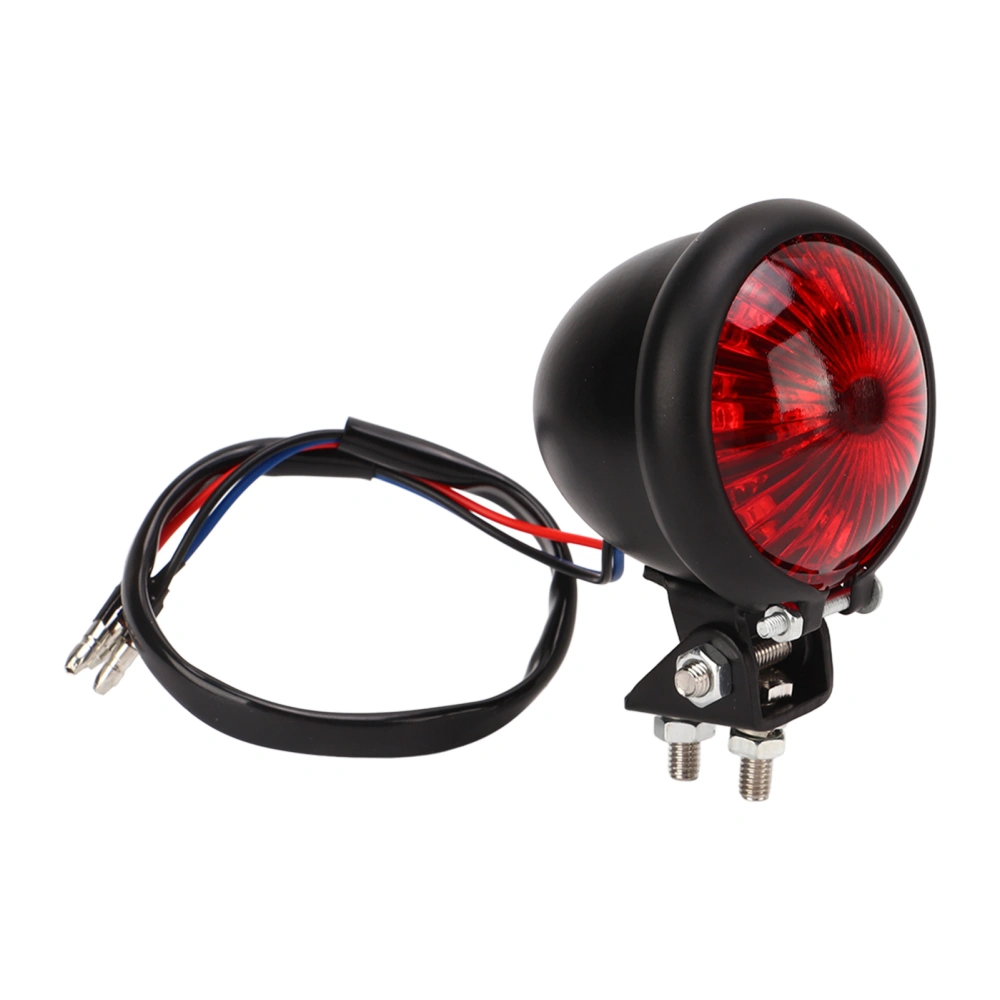 Motorcycle Retro Round LED Taillight Brake Running Light Universal for 12V Motorbike