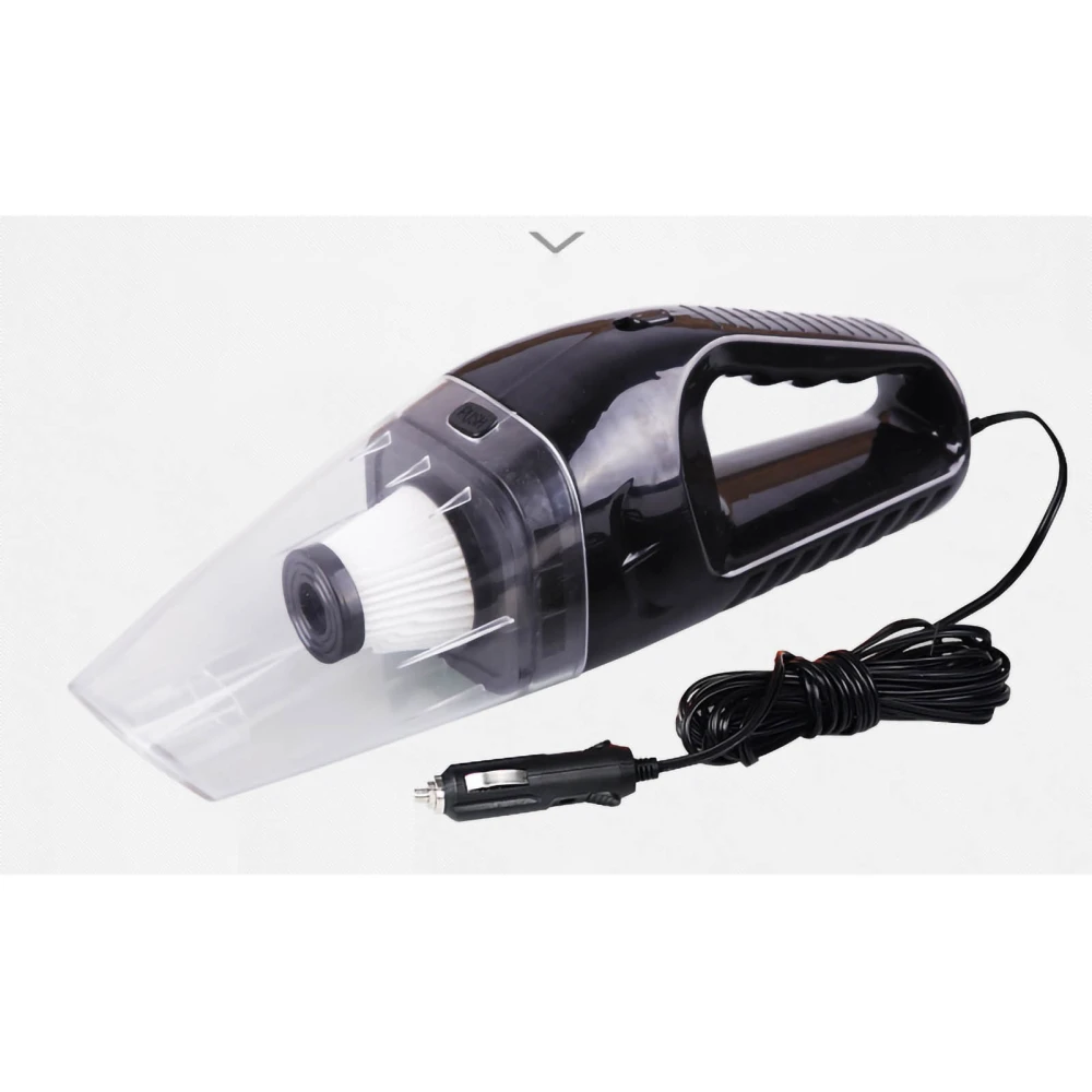 4000Mbar Car Vacuum Cleaner 120W 16.4Ft Long Cord Strong Suction Low Noise Dual Purpose for Auto HomeBlack