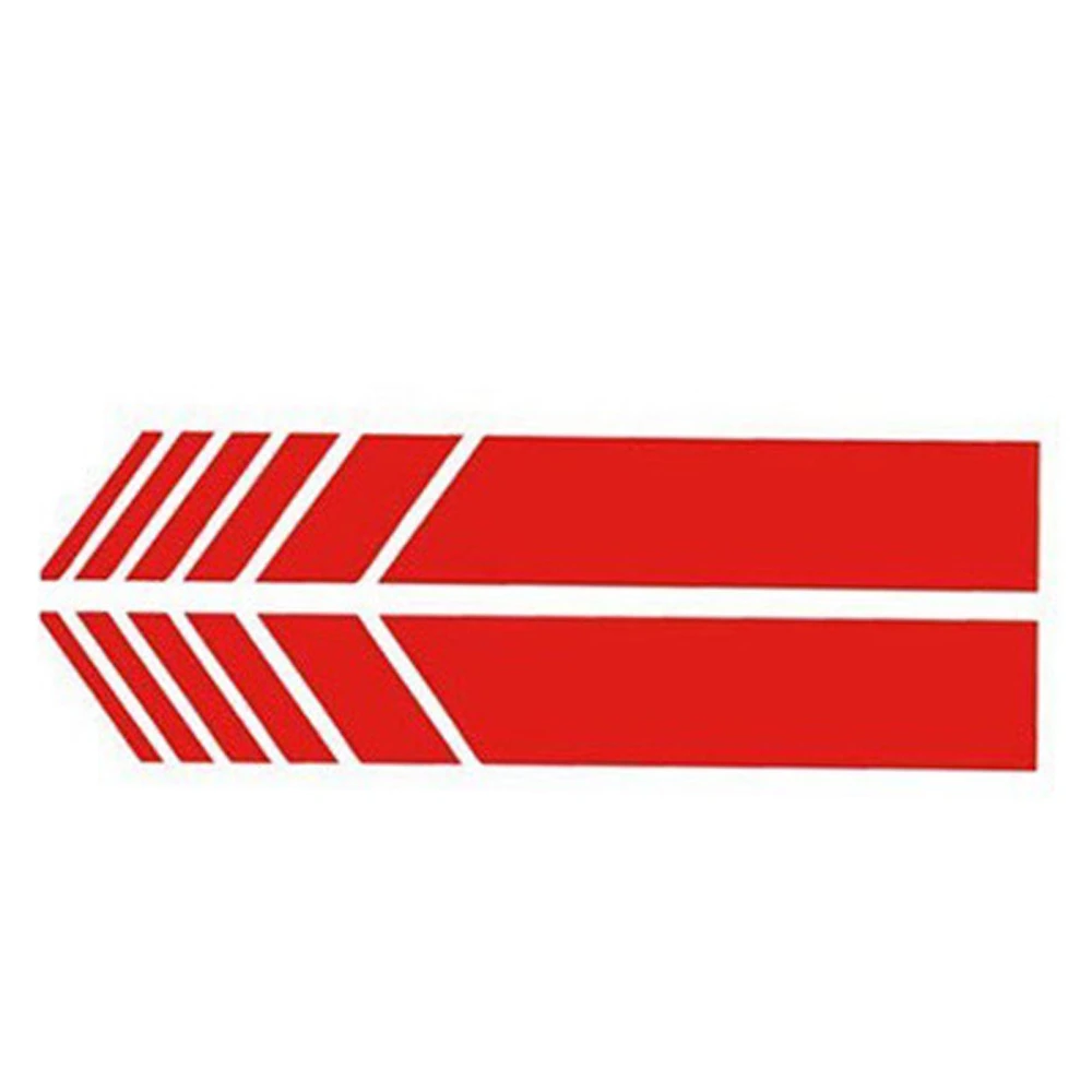 2 Pcs Car Rearview Mirror Stickers Safety Simple Car Reflective Stickers for Doors Covers Window Red