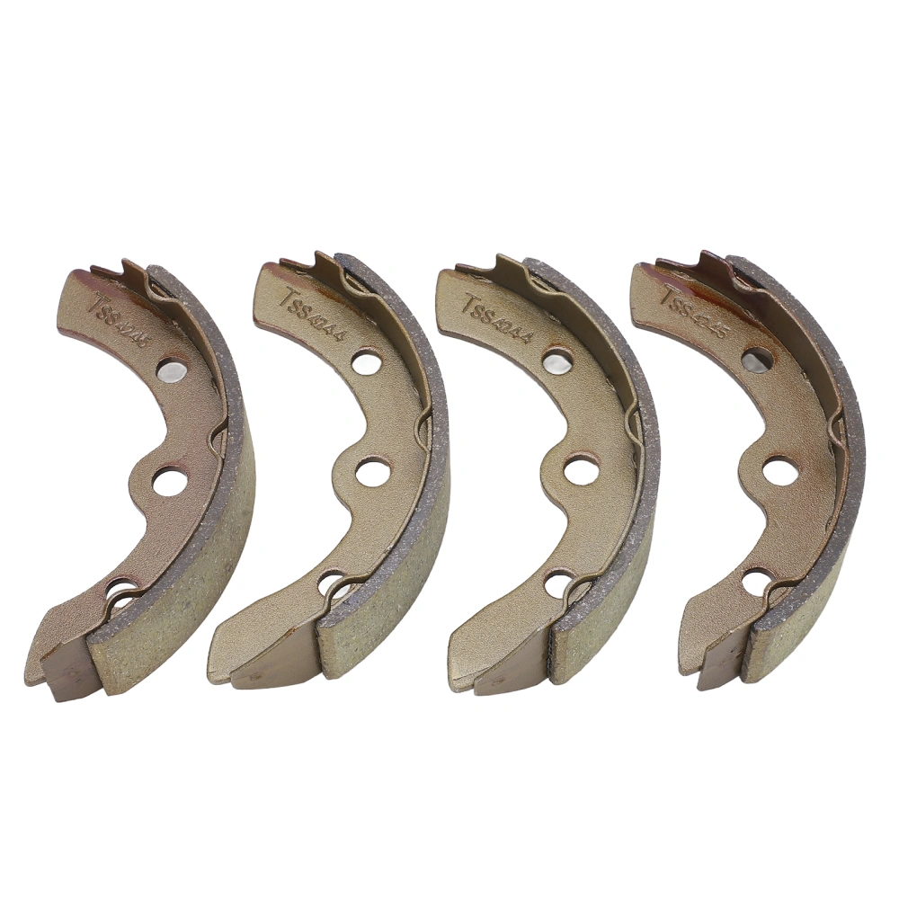 4pcs Brake Shoes Set 101823201 Front Rear Replacement for Club Car DS Precedent 1995‑Up