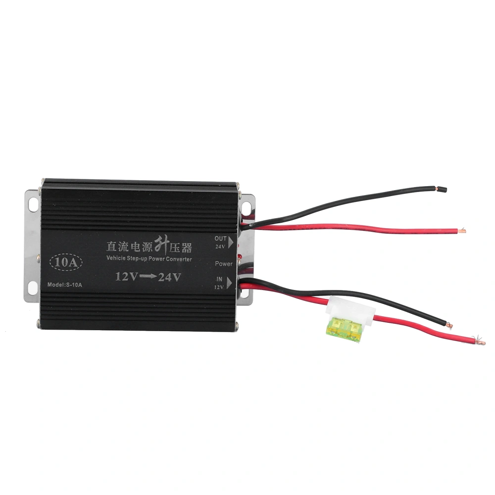 10A 12V to 24V Voltage Boost Converter Car Step Up Transformer for Audio Navigation Modification