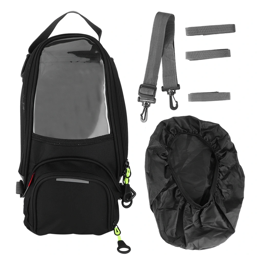 Waterproof Fuel Tank Bag Magnet Navigation Saddlebag Large Transparent Window Motorcycle Backpack