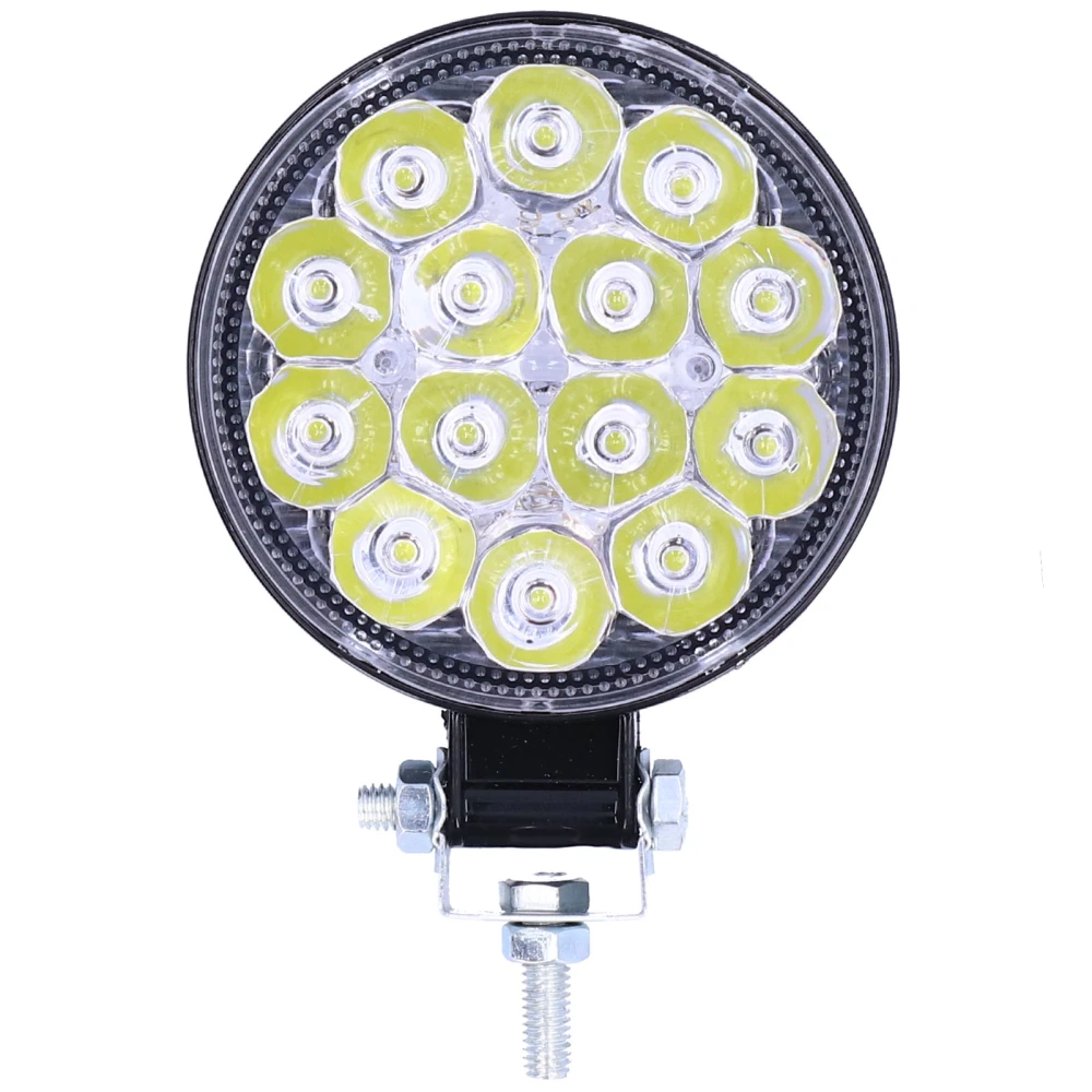 42W 14LED Work Light 6000K 3000LM Round Spotlights IP67 Waterproof Universal for Car Motorcycle