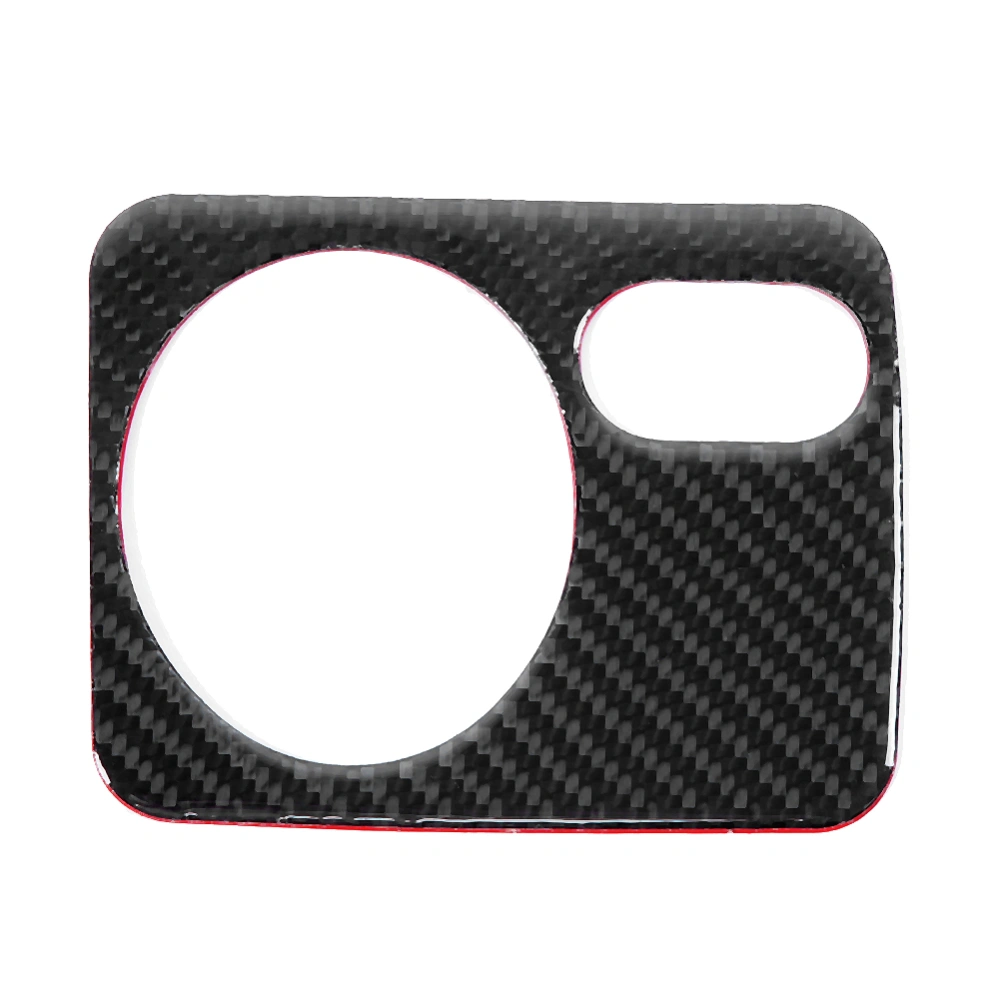 Carbon Fiber Headlight Switch Panel Frame Cover Trim Car Interior Decoration