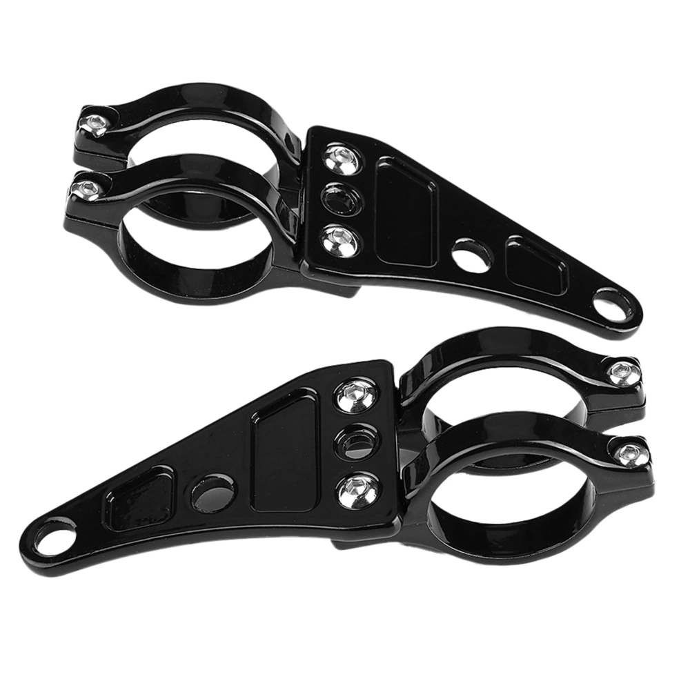 2pcs Headlight Mount Bracket Clamps Head Lamp Holder Fork 38-41mm/1.5-1.6in for Motorcycle