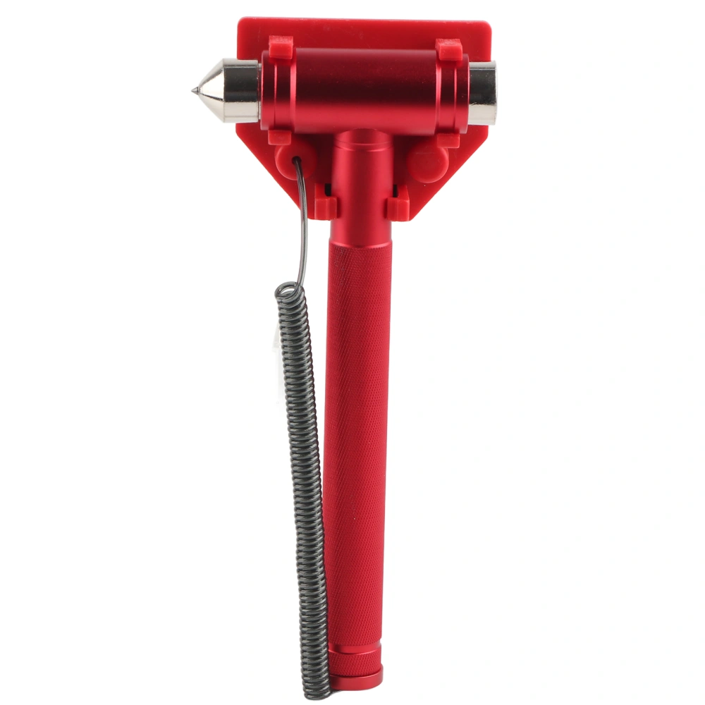 Safety Hammer Window Breaker Seatbelt Cutter Aluminum Alloy Stainless Steel Red for Bus Car Rescue Vehicle School Office