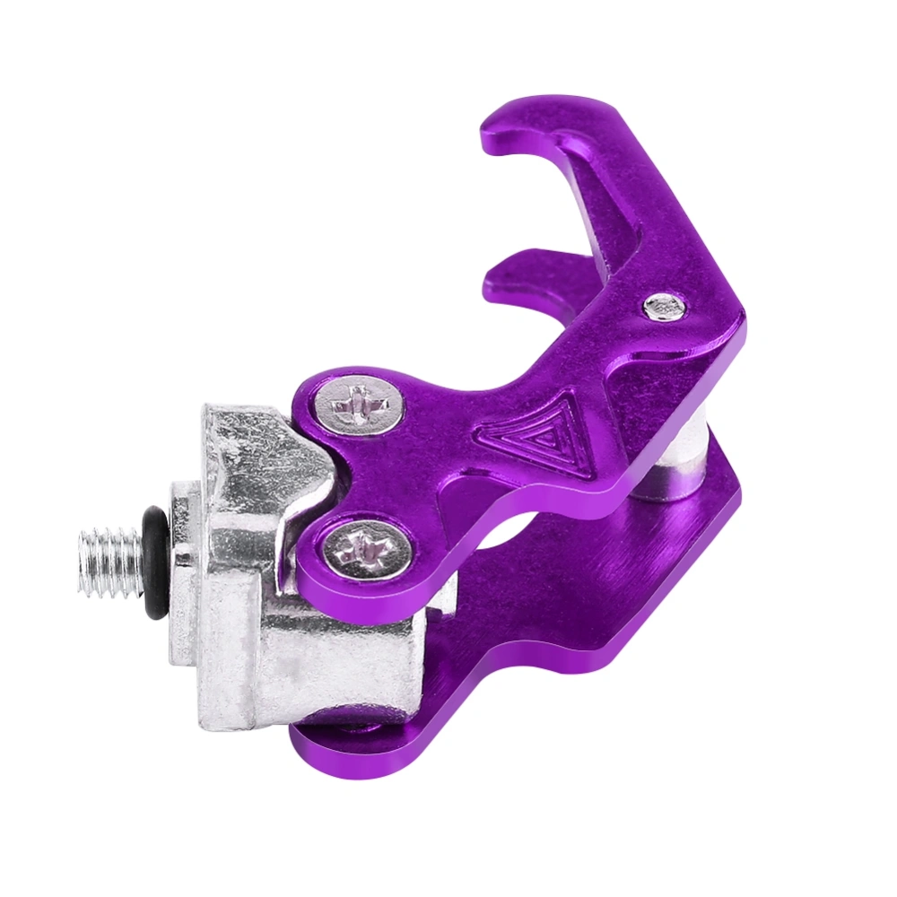 Aluminum Alloy Motorbike Motorcycle Helmet Bag Carry Holder Hanger Claw Shape Hook Purple