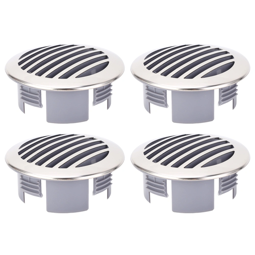 4pcs Boats Airflow Vent Cover 3.5in 316 Stainless Steel High Polished Cap for Yachts RVs