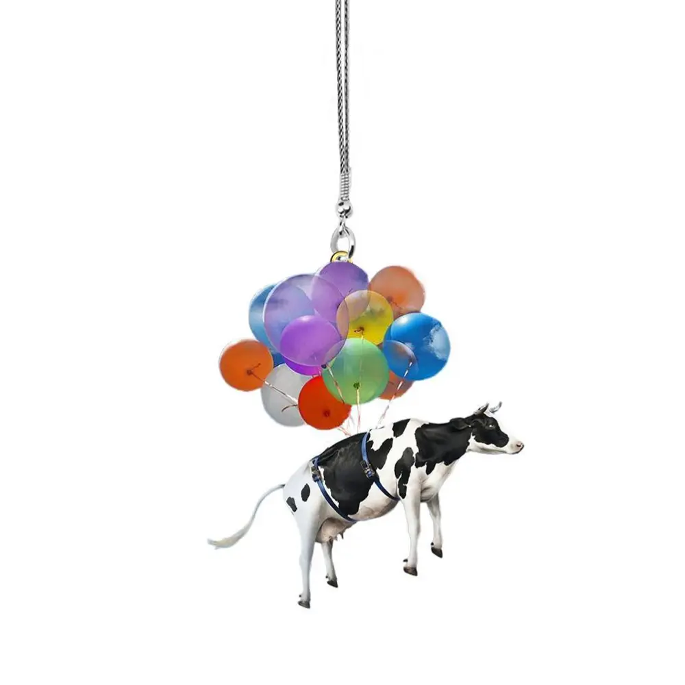 BuyWeek Cat Car Hanging Ornaments with Colorful Balloon Car Pendant Interior Car Pendant Hanging Ornament Decoration