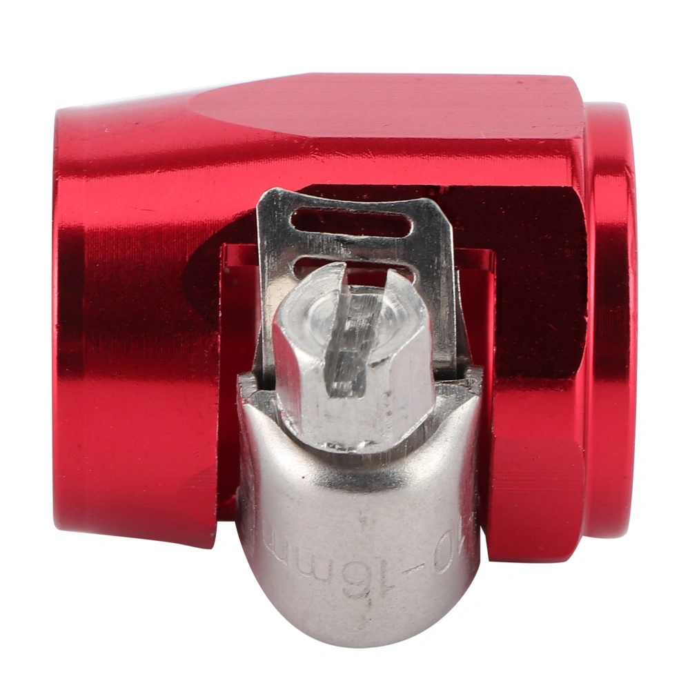 BuyWeek AN6 Aluminum Alloy Hose Finisher Clamp Connector for Fuel/Oil/Diesel/Gas/Air and Water Hose PipeRed