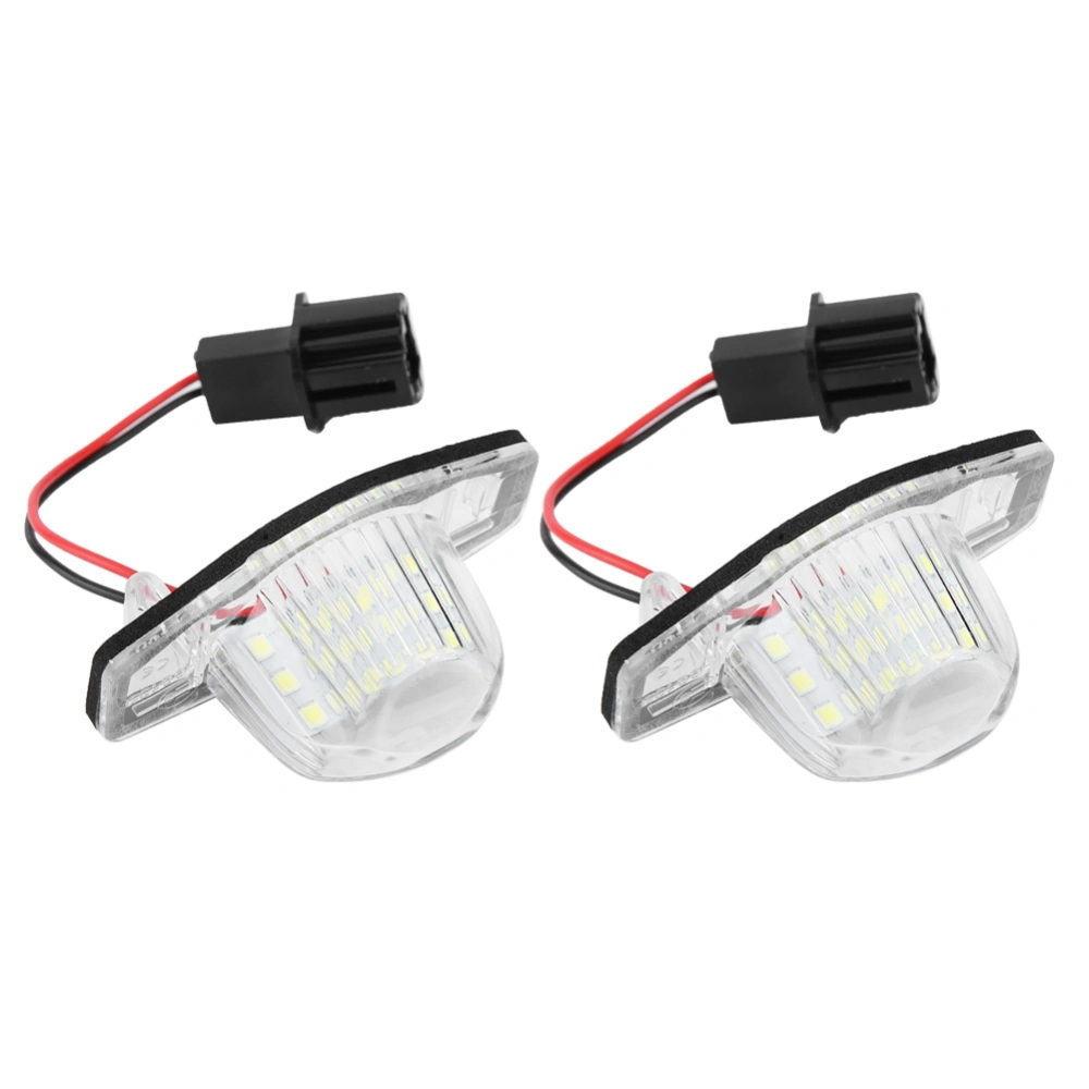 2pcs 18 LED Left&Right Car License Plate Light Lamp for Honda Fit / Jazz 2002-2014