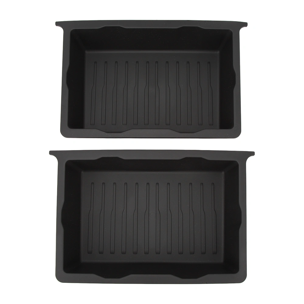 2 Pcs Under Seat Storage Box Underseat Organizer Container Tray Replacement for Tesla Model Y 2020‑2023