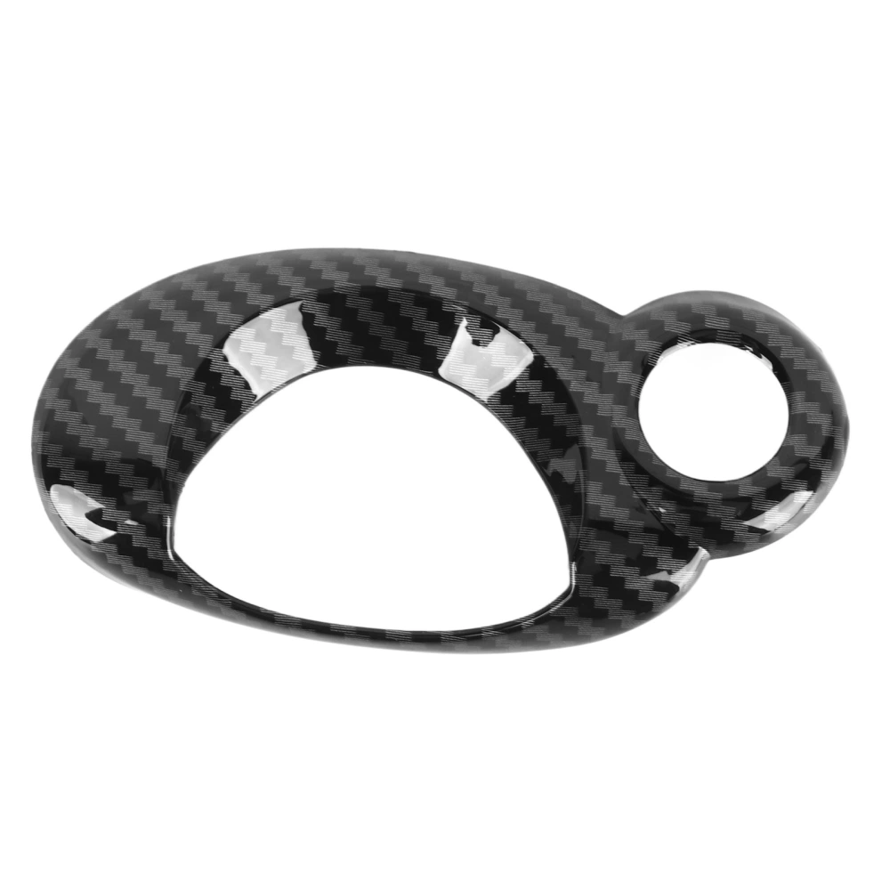 Car Ignition Switch Ring Cover Carbon Grain Smooth Surface Compact Replacement for Cooper R54 R56