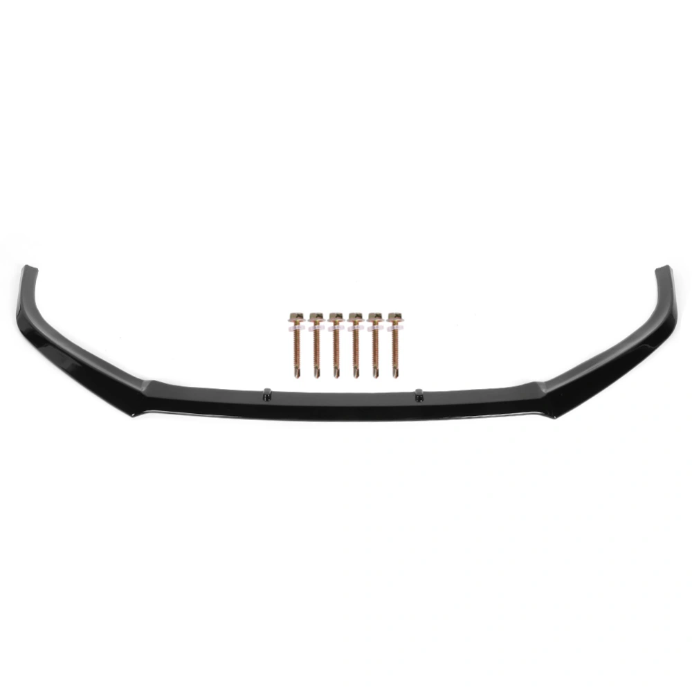 BuyWeek Glossy Black Front Bumper Lip Spoiler Splitter Car Modified Part Fit for 6 R R20 2009&#8209;2013