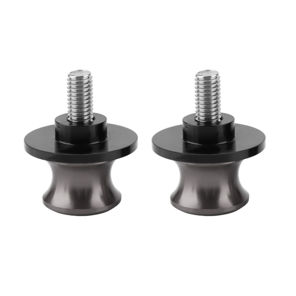 BuyWeek 2pcs 6mm Motorcycle CNC Rear Stand Swing Arm Spool Sliders Stand Swingarm Bobbins (Titanium)