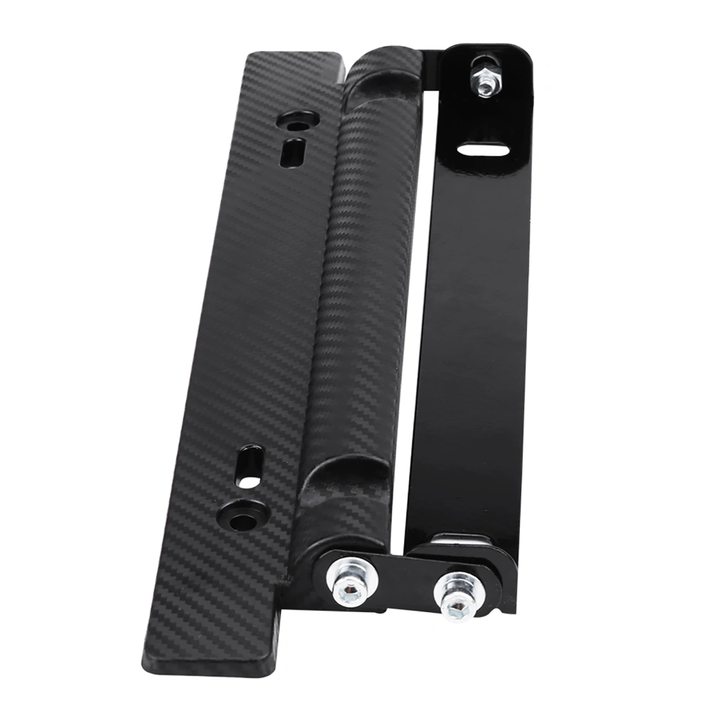 Universal Adjustable Carbon Fiber Car License Plate Frame Holder Mount Bracket