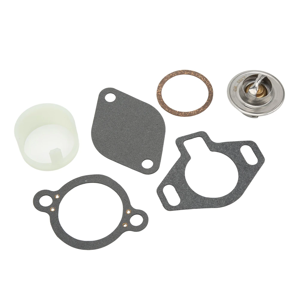 Thermostat Kit 807252Q5 Replacement for MerCruiser with Sleeve 160° 4.3L 5.0L 5.7L 7.4L 8.2L 1987 Up