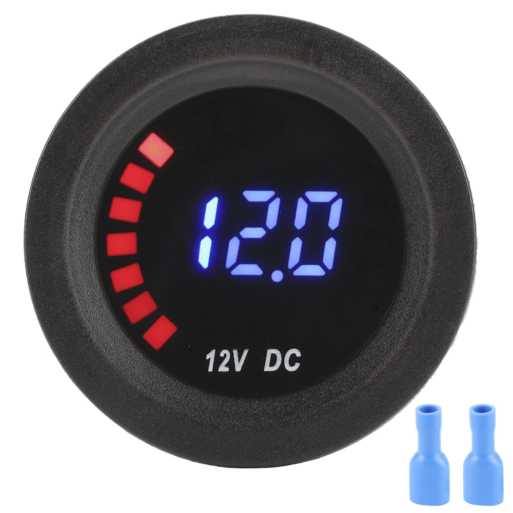 Voltage Meter Colored Screen Vehicle Modification Replacement LED Display DC 12VNo Panel