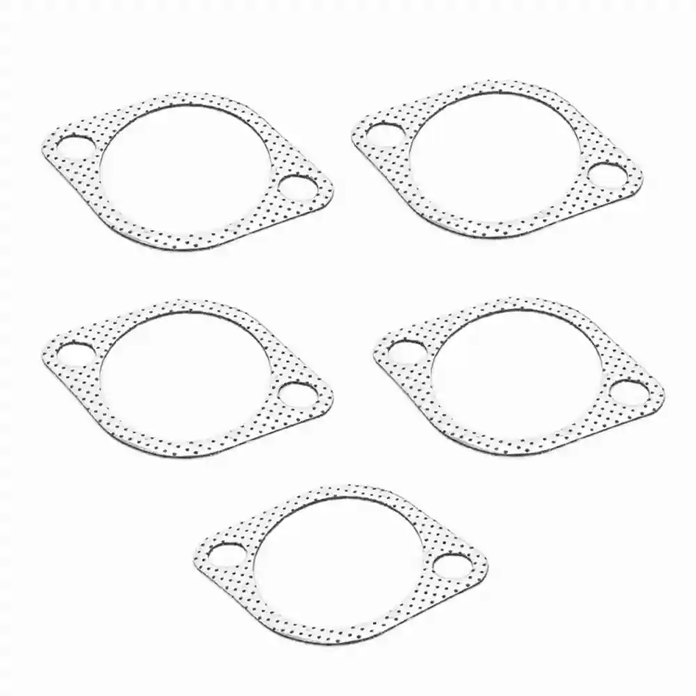 5Pcs 3' Ceramic Exhaust Pipe Metal Gasket with Reinforced Ring 3in 76mm Downpipe