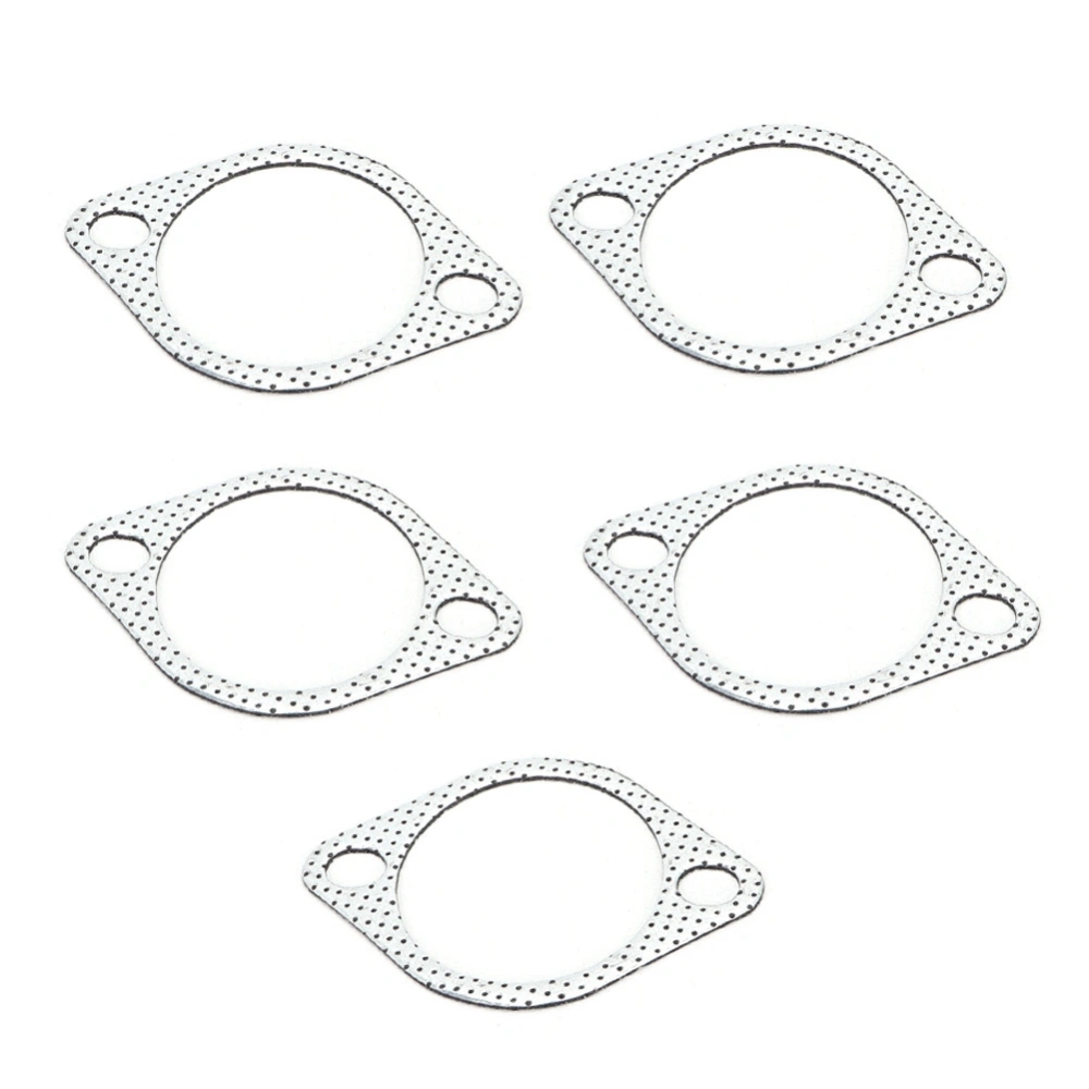 BuyWeek 5Pcs 3'' Ceramic Exhaust Pipe Metal Gasket with Reinforced Ring 3in 76mm Downpipe