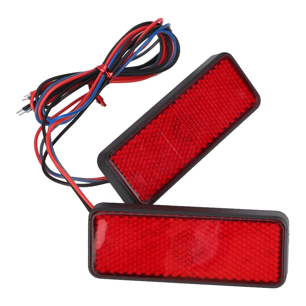 BuyWeek Pair of Universal Motorcycle LED Reflector Driving Rear Brake Tail Light