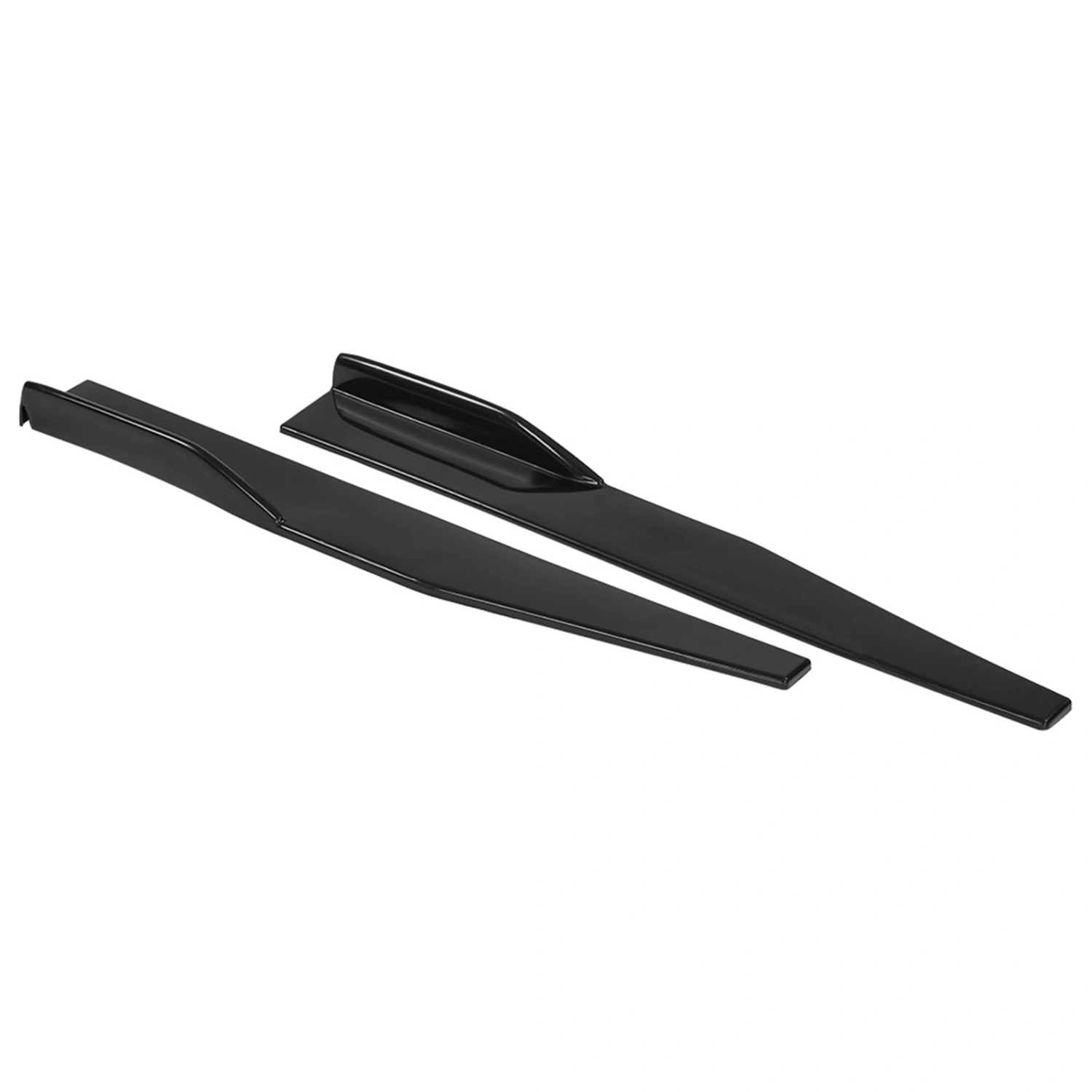 BuyWeek Pair of Universal Car Side Skirt Cover Trim Rocker Splitters Winglet Wings Anti Scratch (Long)