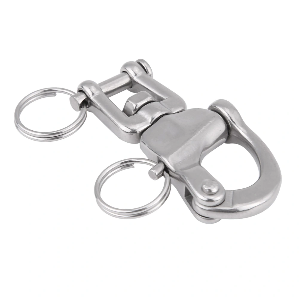 BuyWeek 316 Stainless Steel Jaw Swivel Snap Shackle for Sailboat Spinnaker Halyard 01#