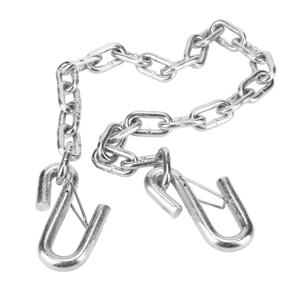 Trailer Safety Chain 3500lbs Towing Wire Ropes with Double Spring Clip Hooks for Trailer RV