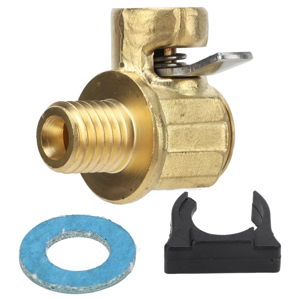 Engine Oil Drain Valve M12‑1.75 Connector Quick Brass Stainless Steel with Lever Clip for Cars Light Trucks