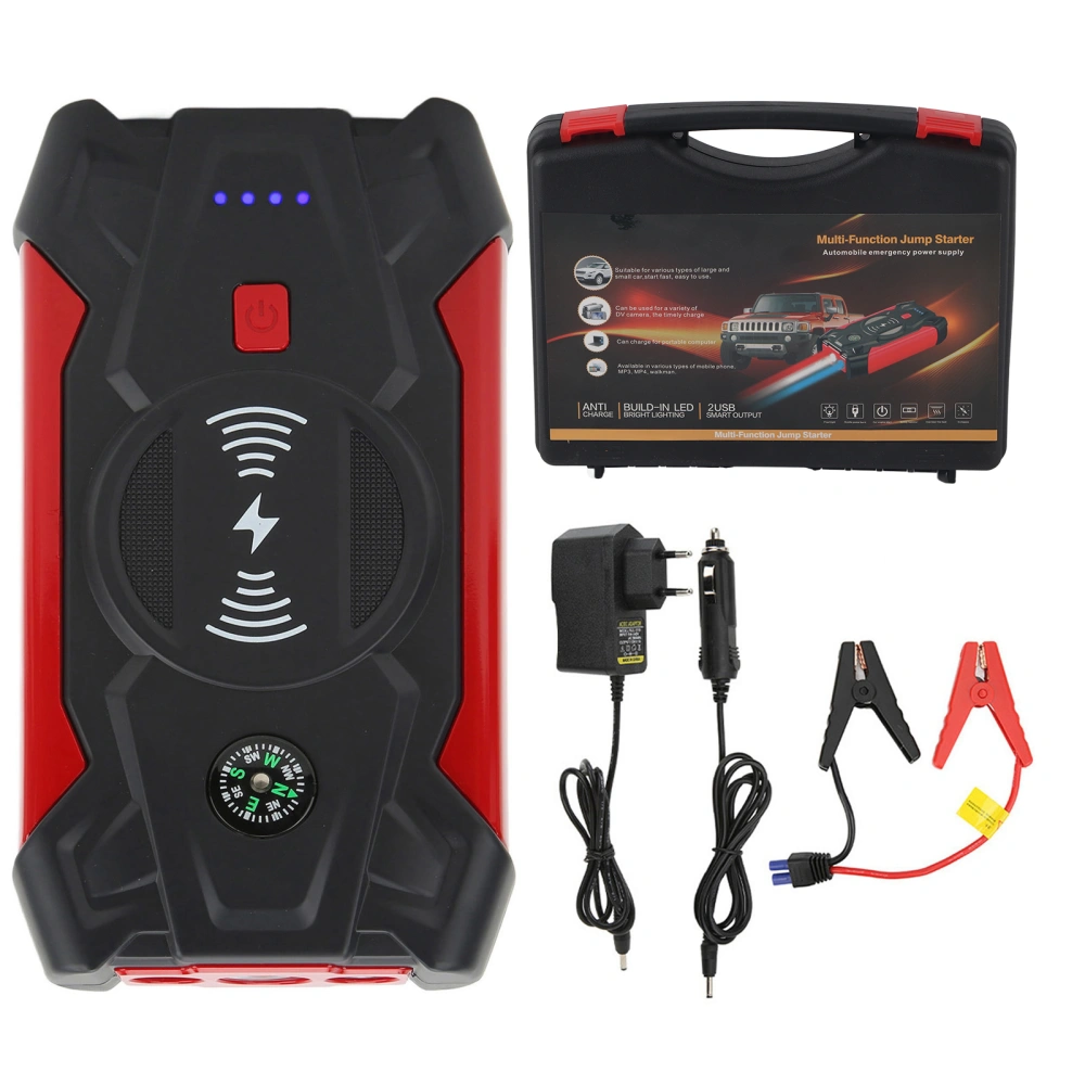 BuyWeek 39800mAh Car Jump Starter 1200A Car Battery Charger with USB Fast Charge for 12V Car Motorcycle 100‑240VEU Plug