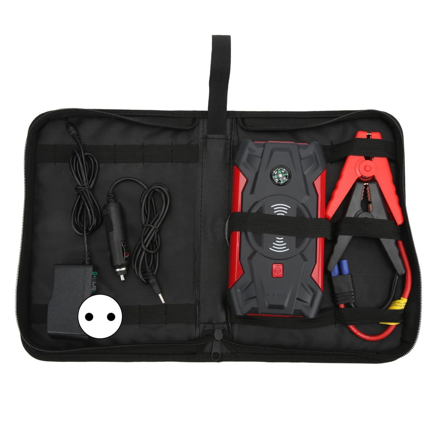 BuyWeek 39800mAh Car Jump Starter 1200A Car Battery Charger with USB Fast Charge for 12V Car Motorcycle 100‑240VEU Plug