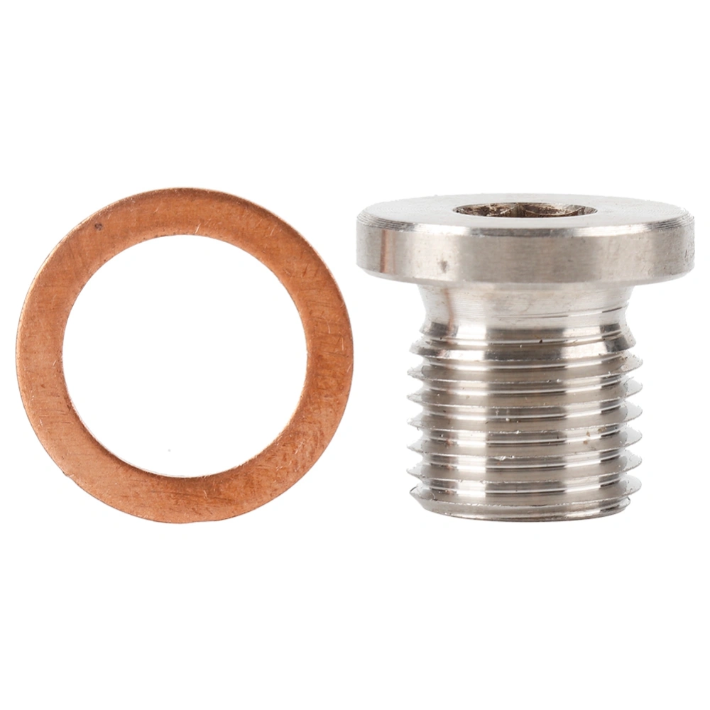 BuyWeek M12 1.25mm Oxygen O2 Lambda Sensor Blanking Plug Cap Bang Motorcycles Cars Accessory