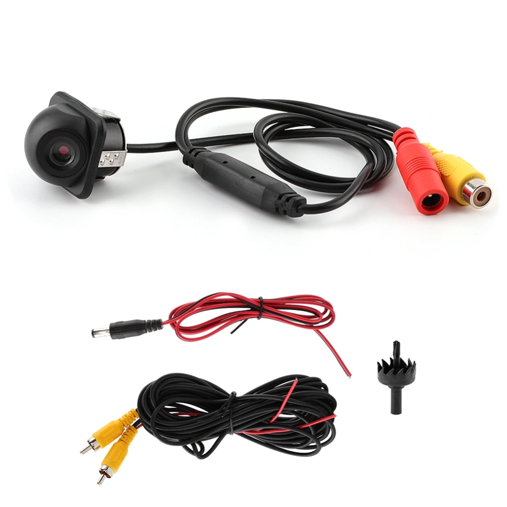 Universal Car Reversing Camera Small Straw Hat Rear View Blind Zone Night Vision Camera