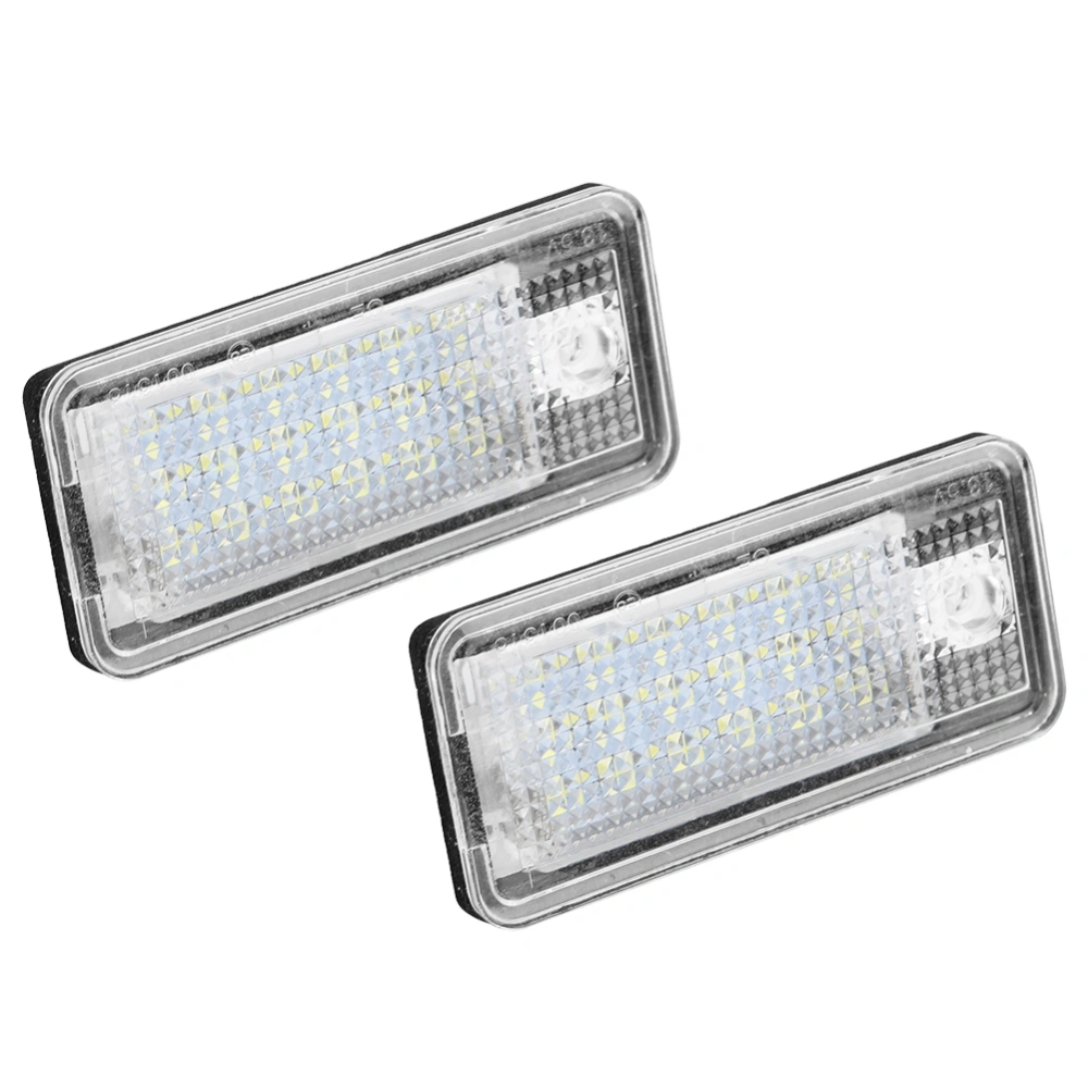 2Pcs Car Led Number Hop-Lpl0114 Plate Lamp Bulb Kit For Audi A3 S3 A4 S4 B6 B7 A6 C6 S6