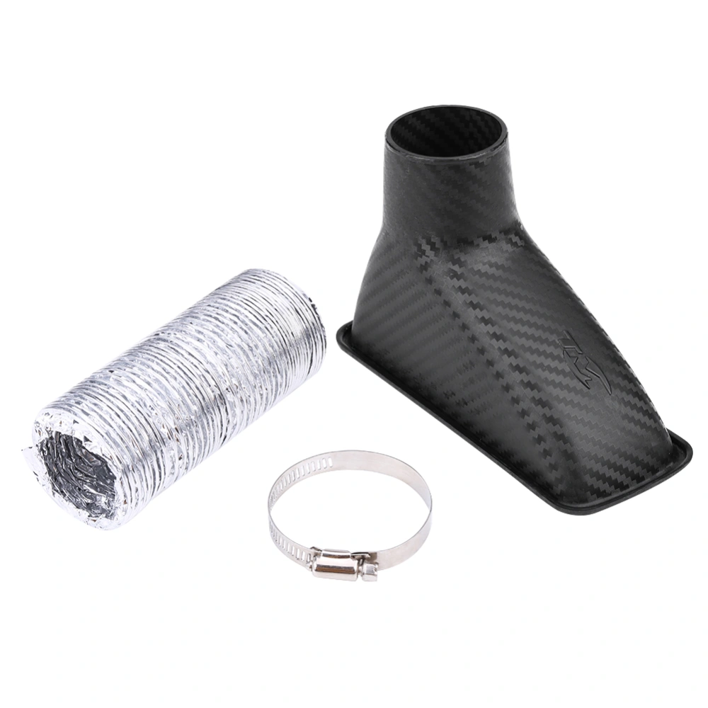 Carbon Fiber Universal Car Turbo Turbine Inlet Pipe Air Funnel