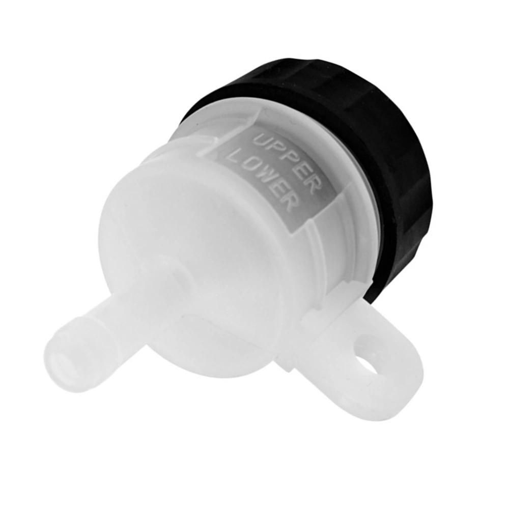 Motorcycle Oil Cup White Lightweight Safe Leakproof Fluid Bottle Reservoir for Motorbike