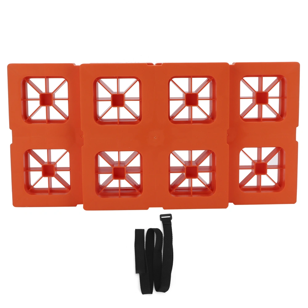 5pcs Leveling Blocks Kit Interlocking Lift AntiSlip Pads with Strap for RV Campers Trailer