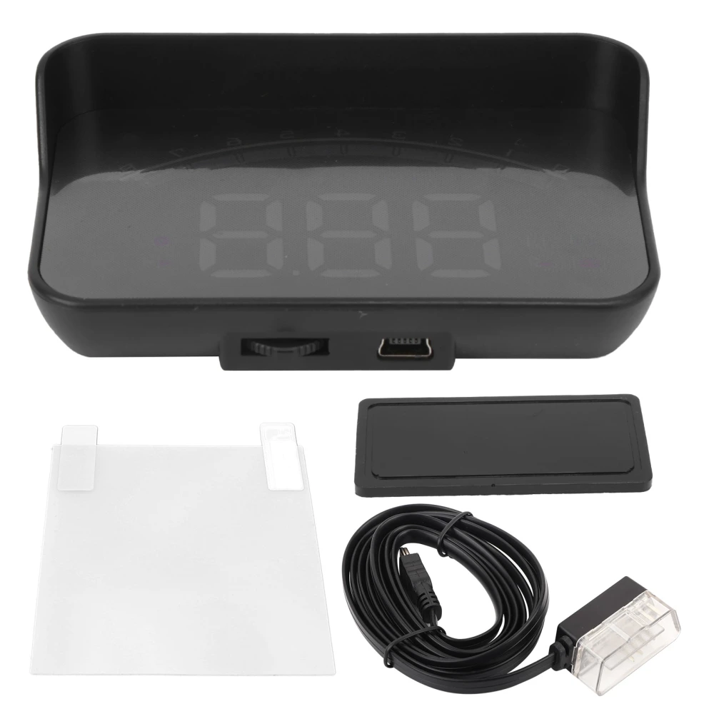 Universal Car Head Up Display High Definition OBD HUD Windshield Projector Overspeed Security Alarm