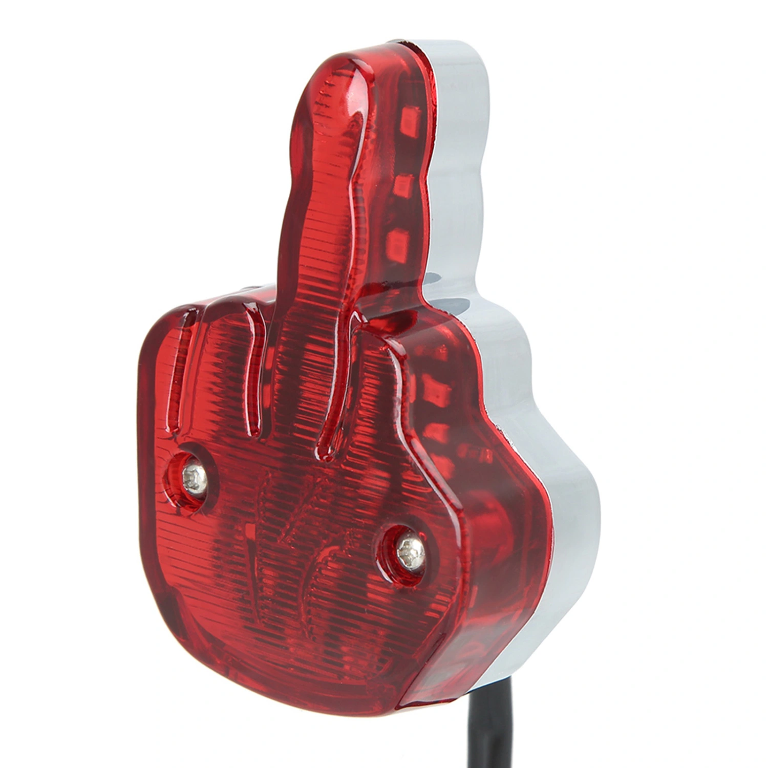 12V LED Motorcycle Taillight Rear Brake Lamp Unique Middle Finger Styling Fits for Yamaha