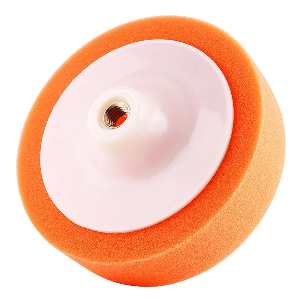 BuyWeek 1Pc 6"(15cm) Sponge Polishing Buffing Waxing Pad Wheel For Car Polisher Buffer Orange