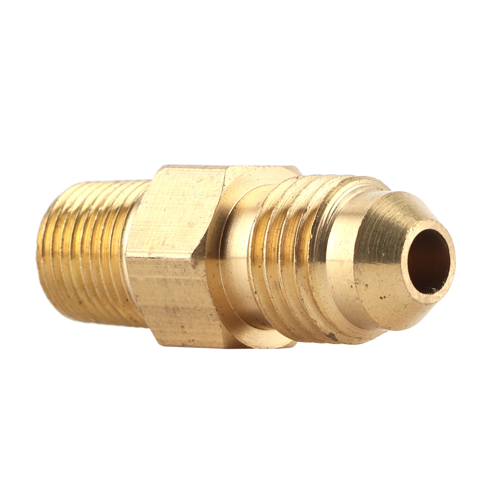 BuyWeek Brass Oil Gas Fitting Coupler Straight AN4 Male to 1/8in Male NPT Adaptor Connector