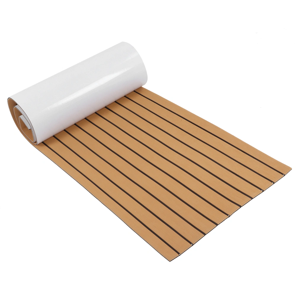 Marine Boat Flooring EVA Foam NonSlip Yacht Deck Motorhome Sheet Mat 240 x 60cm Self Adhesive(Gold Black )