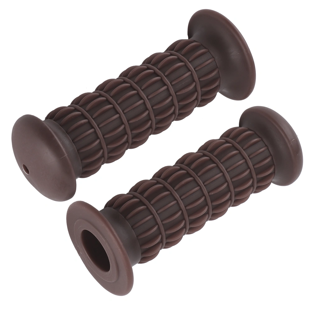 Universal Shakeproof Non Slip Rubber Grips Motorbike Accessory for 25‑28mm Motorcycle HandlebarDark Brown