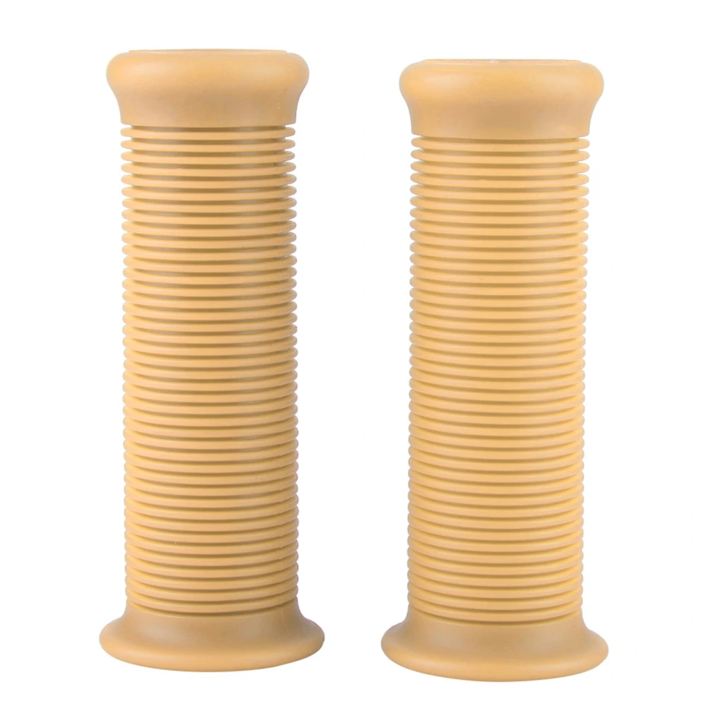 BuyWeek Pair of 1inch 25mm / 1.1inch 28mm Universal Motorcycle Vintage TPU Handle Handlebar Grip Beige