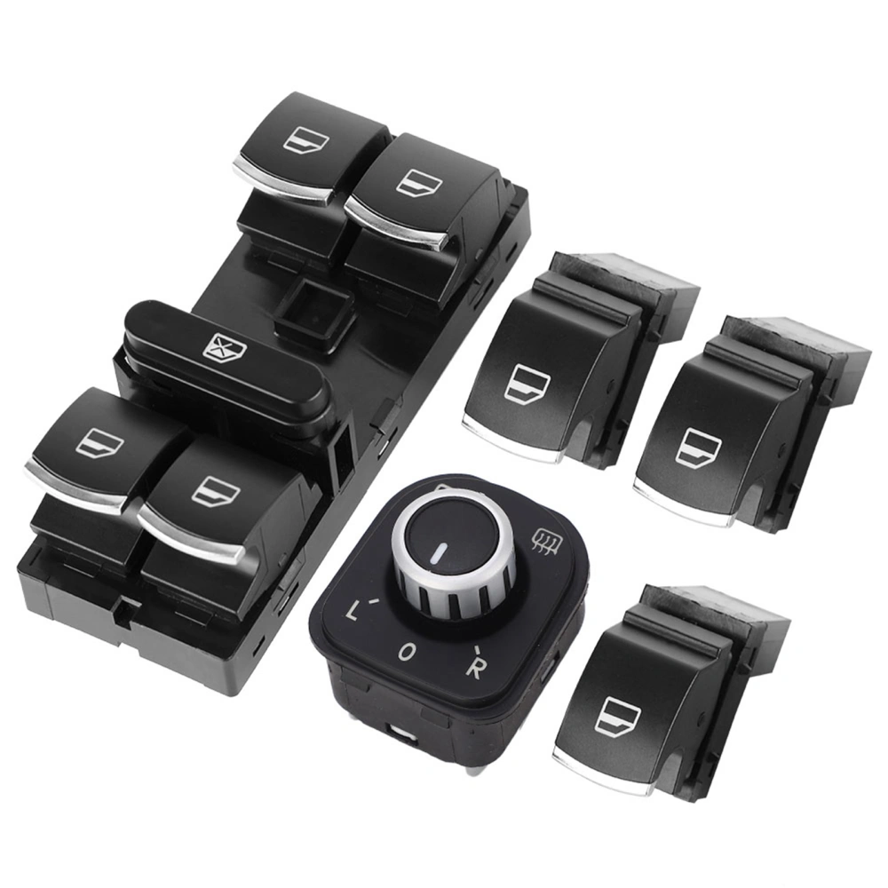 5Pcs Rearview Mirror Window Switch Control Set 5ND959565B for Rabbit