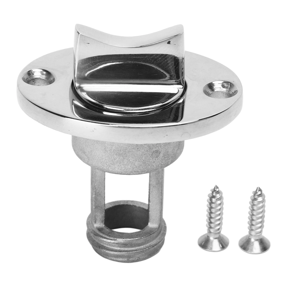 Marine Drain Plug 1in Stainless Steel Screw Type Boat Drain Valve with O Ring Washer for Replacement